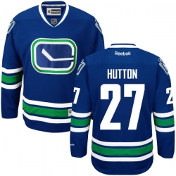Ben Hutton Reebok Vancouver Canucks Premier Royal Blue Alternate Jersey