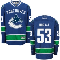 Bo Horvat Reebok Vancouver Canucks Authentic Navy Blue Home NHL Jersey