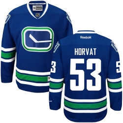 Bo Horvat Reebok Vancouver Canucks Premier Royal Blue Third NHL Jersey