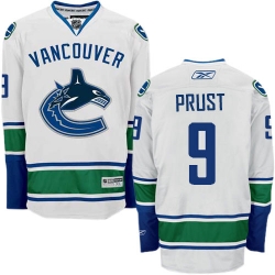 Brandon Prust Reebok Vancouver Canucks Authentic White Away NHL Jersey