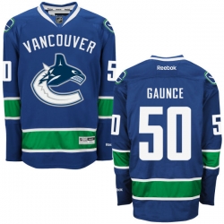 Brendan Gaunce Reebok Vancouver Canucks Premier Royal Blue Home Jersey