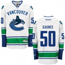 Brendan Gaunce Reebok Vancouver Canucks Premier White Away Jersey