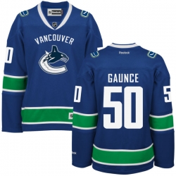 Brendan Gaunce Women's Reebok Vancouver Canucks Authentic Royal Blue Home Jersey