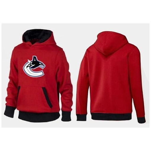 NHL Vancouver Canucks Big & Tall Logo Pullover Hoodie - Red/Black