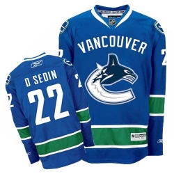 Daniel Sedin Youth Reebok Vancouver Canucks Premier Navy Blue Home NHL Jersey