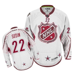 Daniel Sedin Reebok Vancouver Canucks Authentic White 2012 All Star NHL Jersey