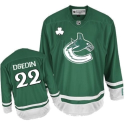 Daniel Sedin Reebok Vancouver Canucks Authentic Green St Patty's Day NHL Jersey
