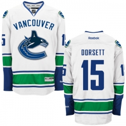 Derek Dorsett Reebok Vancouver Canucks Premier White Away Jersey