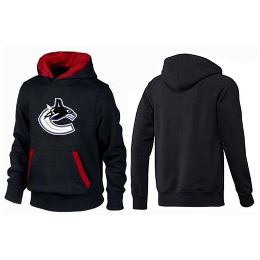 NHL Vancouver Canucks Big & Tall Logo Pullover Hoodie - Black/Red