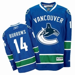 Alex Burrows Reebok Vancouver Canucks Authentic Navy Blue Home NHL Jersey