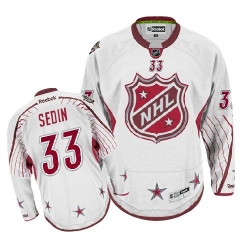 Henrik Sedin Reebok Vancouver Canucks Authentic White 2012 All Star NHL Jersey