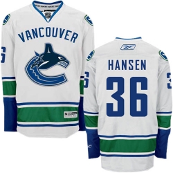Jannik Hansen Reebok Vancouver Canucks Premier White Away NHL Jersey