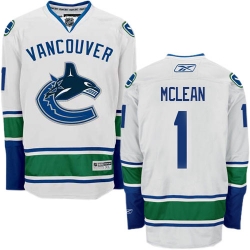Kirk Mclean Reebok Vancouver Canucks Premier White Away NHL Jersey