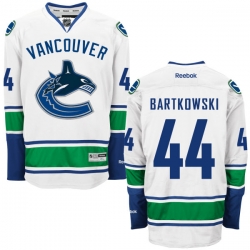 Matt Bartkowski Reebok Vancouver Canucks Authentic White Away Jersey