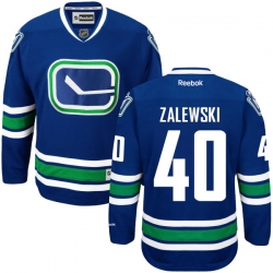 Mike Zalewski Reebok Vancouver Canucks Premier Royal Blue Alternate Jersey
