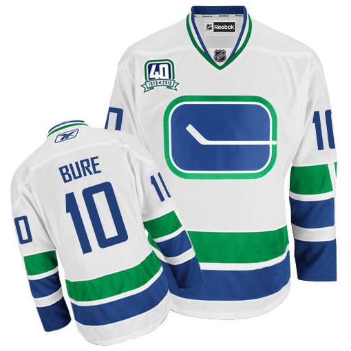 Pavel Bure Reebok Vancouver Canucks Authentic White Third 40TH Patch NHL Jersey Pavel Bure Reebok Vancouver Canucks Authentic White Third 40TH Patch NHL Jersey
