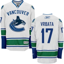 Radim Vrbata Reebok Vancouver Canucks Authentic White Away NHL Jersey
