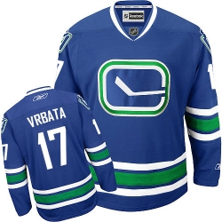 Radim Vrbata Reebok Vancouver Canucks Authentic Royal Blue Third NHL Jersey