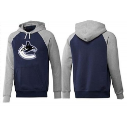 NHL Vancouver Canucks Big & Tall Logo Pullover Hoodie - Navy/Grey