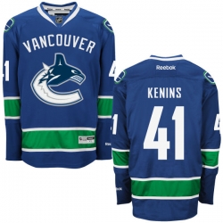 Ronalds Kenins Reebok Vancouver Canucks Authentic Royal Blue Home Jersey