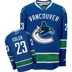 Alexander Edler Reebok Vancouver Canucks Premier Navy Blue Home NHL Jersey