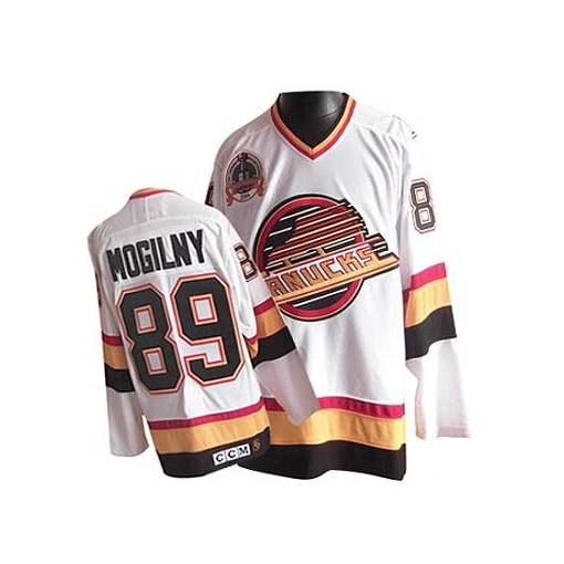 Alexander Mogilny CCM Vancouver Canucks Premier White Throwback Vintage