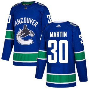Spencer Martin Men's Adidas Vancouver Canucks Authentic Blue Home Jersey
