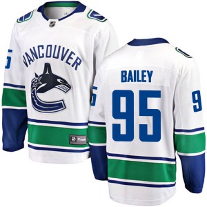 Justin Bailey Men's Fanatics Branded Vancouver Canucks Breakaway White Away Jersey