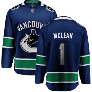 Kirk Mclean Youth Fanatics Branded Vancouver Canucks Breakaway Blue Home Jersey