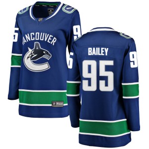 Justin Bailey Women's Fanatics Branded Vancouver Canucks Breakaway Blue Home Jersey