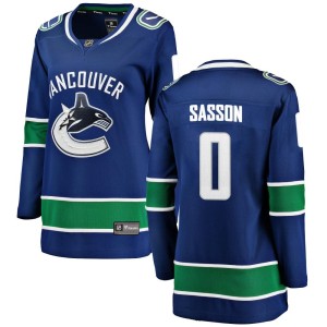 Max Sasson Women's Fanatics Branded Vancouver Canucks Breakaway Blue Home Jersey