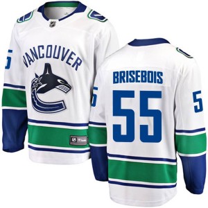Guillaume Brisebois Youth Fanatics Branded Vancouver Canucks Breakaway White Away Jersey