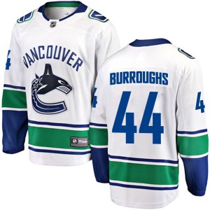 Kyle Burroughs Youth Fanatics Branded Vancouver Canucks Breakaway White Away Jersey