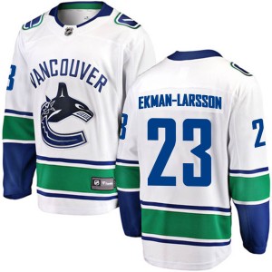 Oliver Ekman-Larsson Youth Fanatics Branded Vancouver Canucks Breakaway White Away Jersey