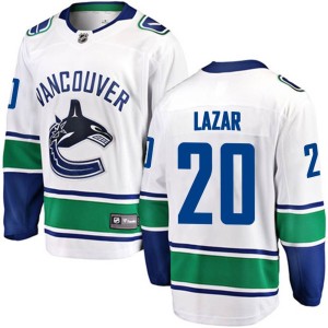 Curtis Lazar Youth Fanatics Branded Vancouver Canucks Breakaway White Away Jersey