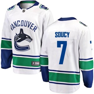 Carson Soucy Youth Fanatics Branded Vancouver Canucks Breakaway White Away Jersey
