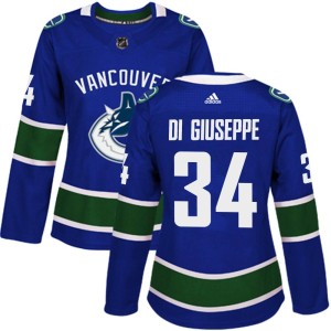 Phillip Di Giuseppe Women's Adidas Vancouver Canucks Authentic Blue Home Jersey