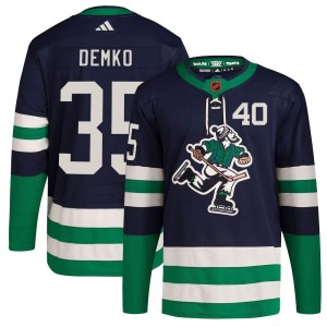 Thatcher Demko Youth Adidas Vancouver Canucks Authentic Navy Reverse Retro 2.0 Jersey