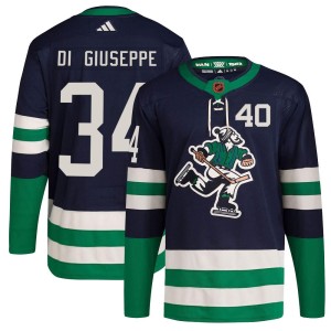 Phillip Di Giuseppe Youth Adidas Vancouver Canucks Authentic Navy Reverse Retro 2.0 Jersey