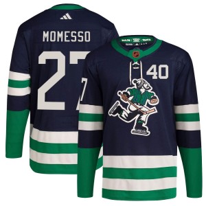 Sergio Momesso Youth Adidas Vancouver Canucks Authentic Navy Reverse Retro 2.0 Jersey