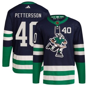 Elias Pettersson Youth Adidas Vancouver Canucks Authentic Navy Reverse Retro 2.0 Jersey