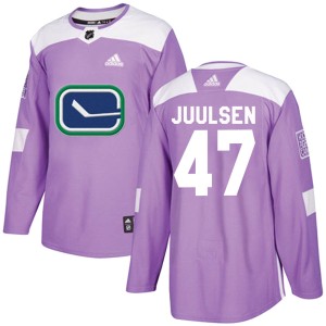 Noah Juulsen Youth Adidas Vancouver Canucks Authentic Purple Fights Cancer Practice Jersey