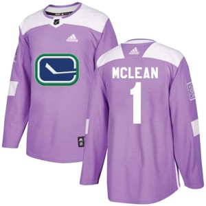 Kirk Mclean Youth Adidas Vancouver Canucks Authentic Purple Fights Cancer Practice Jersey