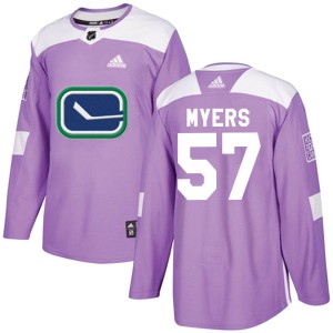 Tyler Myers Youth Adidas Vancouver Canucks Authentic Purple Fights Cancer Practice Jersey