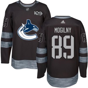Alexander Mogilny Youth Vancouver Canucks Authentic Black 1917-2017 100th Anniversary Jersey