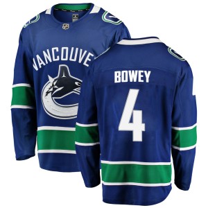 Madison Bowey Men's Fanatics Branded Vancouver Canucks Breakaway Blue Home Jersey