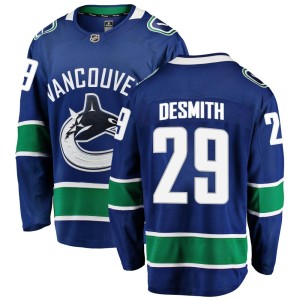Casey DeSmith Men's Fanatics Branded Vancouver Canucks Breakaway Blue Home Jersey