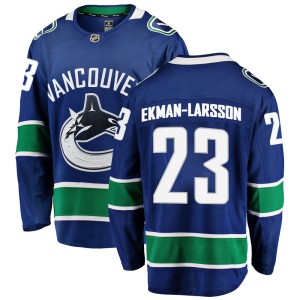 Oliver Ekman-Larsson Men's Fanatics Branded Vancouver Canucks Breakaway Blue Home Jersey