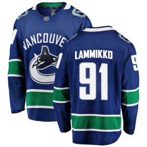 Juho Lammikko Men's Fanatics Branded Vancouver Canucks Breakaway Blue Home Jersey
