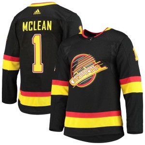 Kirk Mclean Youth Adidas Vancouver Canucks Authentic Black Alternate Primegreen Pro Jersey